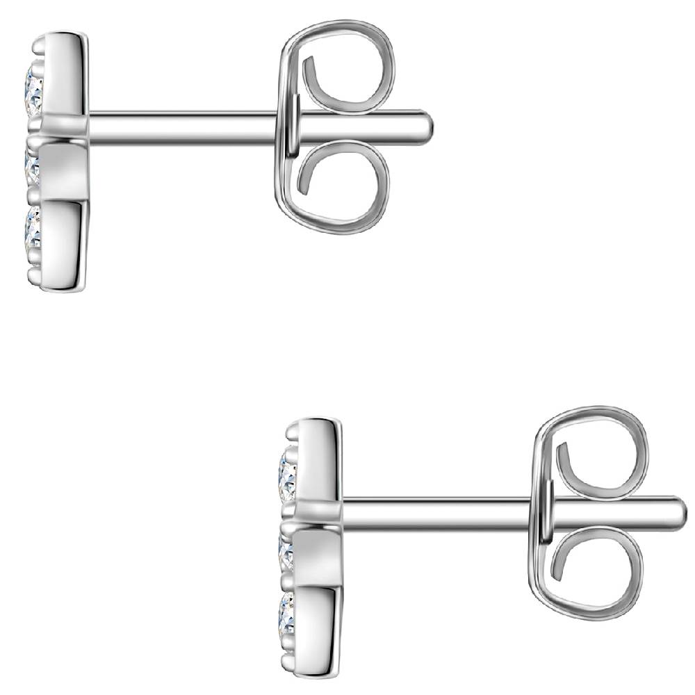 Rafaela Donata Ohrstecker Sterling Silber Zirkonia Weiß