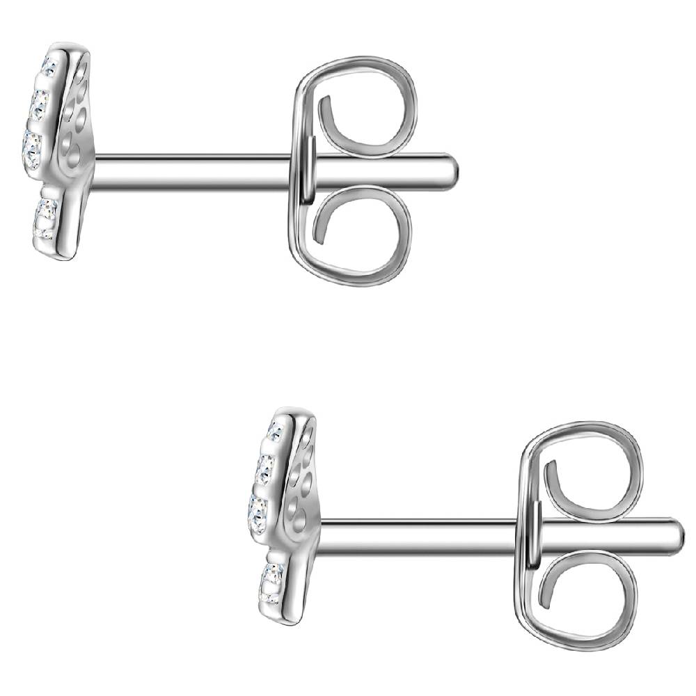 Rafaela Donata Ohrstecker Sterling Silber Zirkonia Weiß