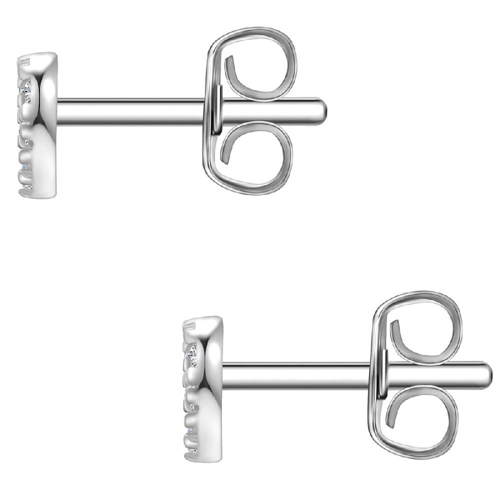 Rafaela Donata Ohrstecker Sterling Silber Zirkonia Weiß