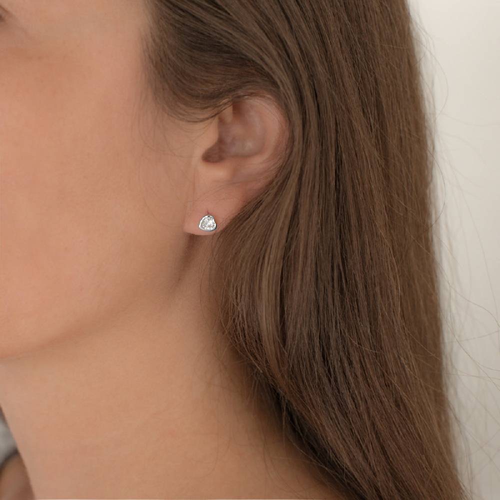 Rafaela Donata Ohrstecker Sterling Silber Zirkonia Weiß