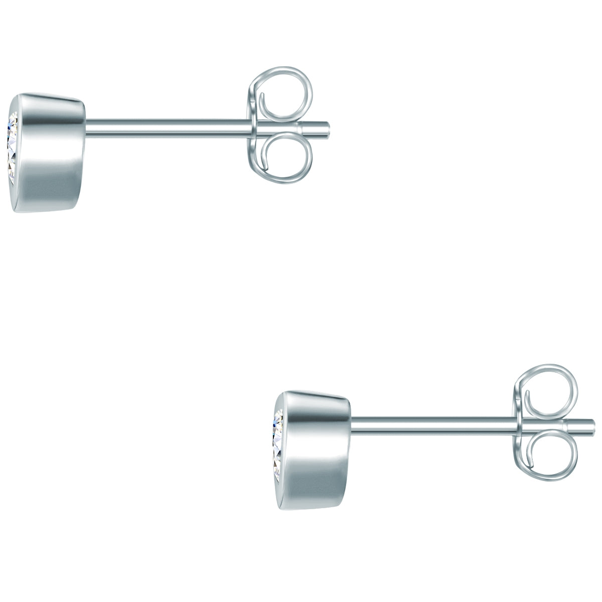 Rafaela Donata Ohrstecker Sterling Silber Zirkonia Weiß