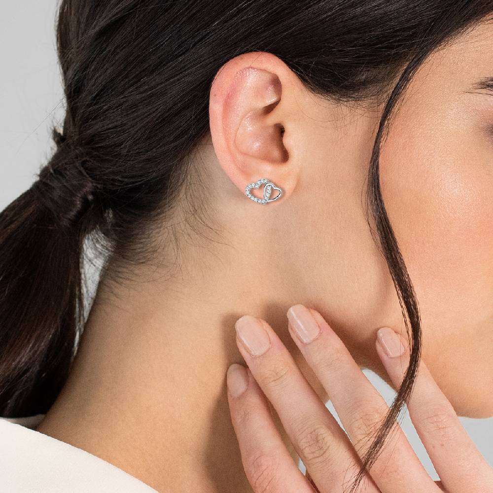 Rafaela Donata Ohrstecker Sterling Silber Zirkonia Weiß