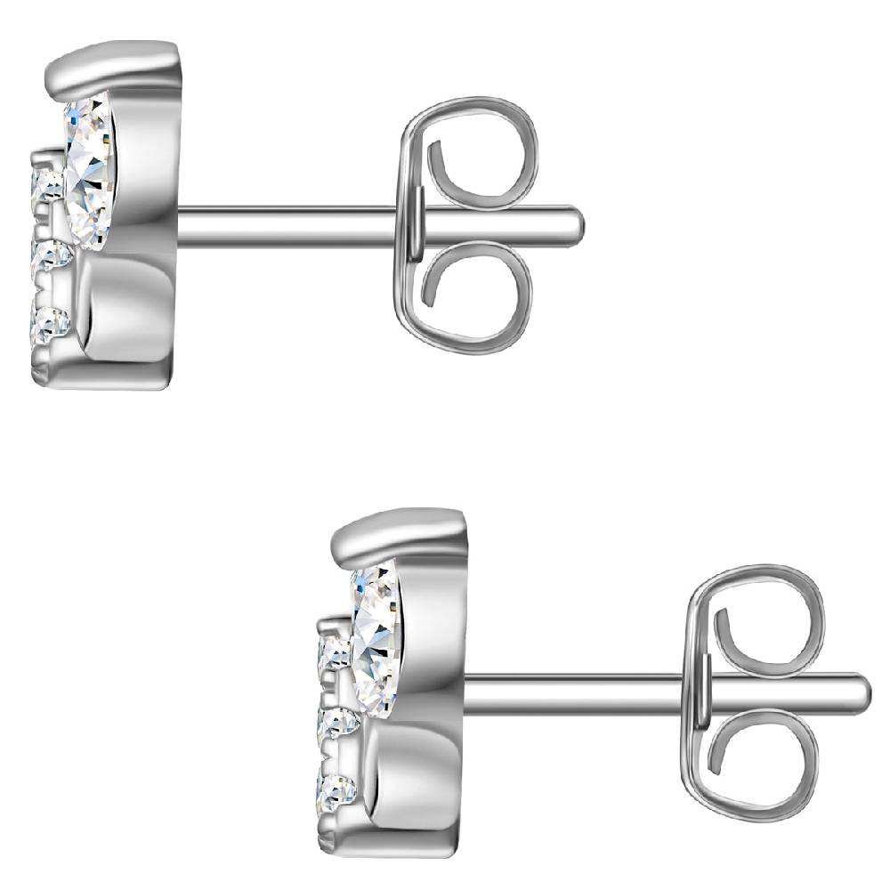 Rafaela Donata Ohrstecker Sterling Silber Zirkonia Weiß