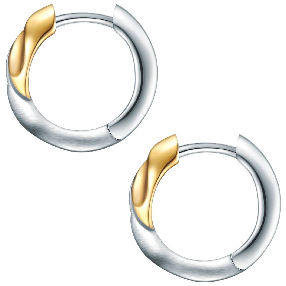 Rafaela Donata Creolen Sterling Silber Bicolor