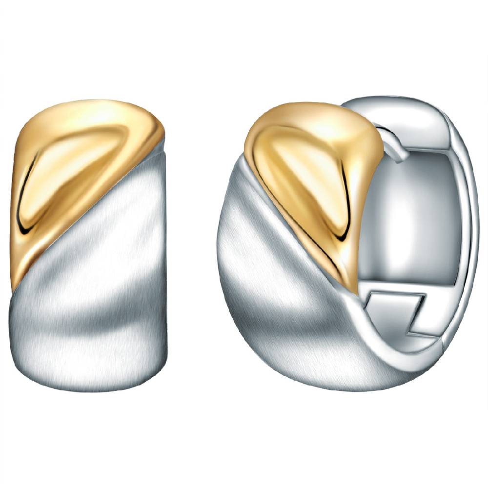 Rafaela Donata Creolen Sterling Silber bicolor