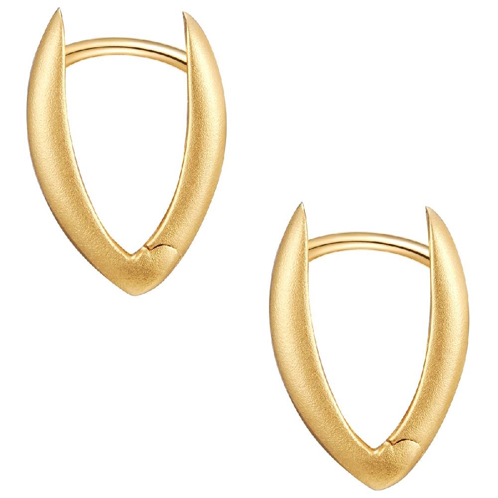 Rafaela Donata Creolen Sterling Silber Gelbgold