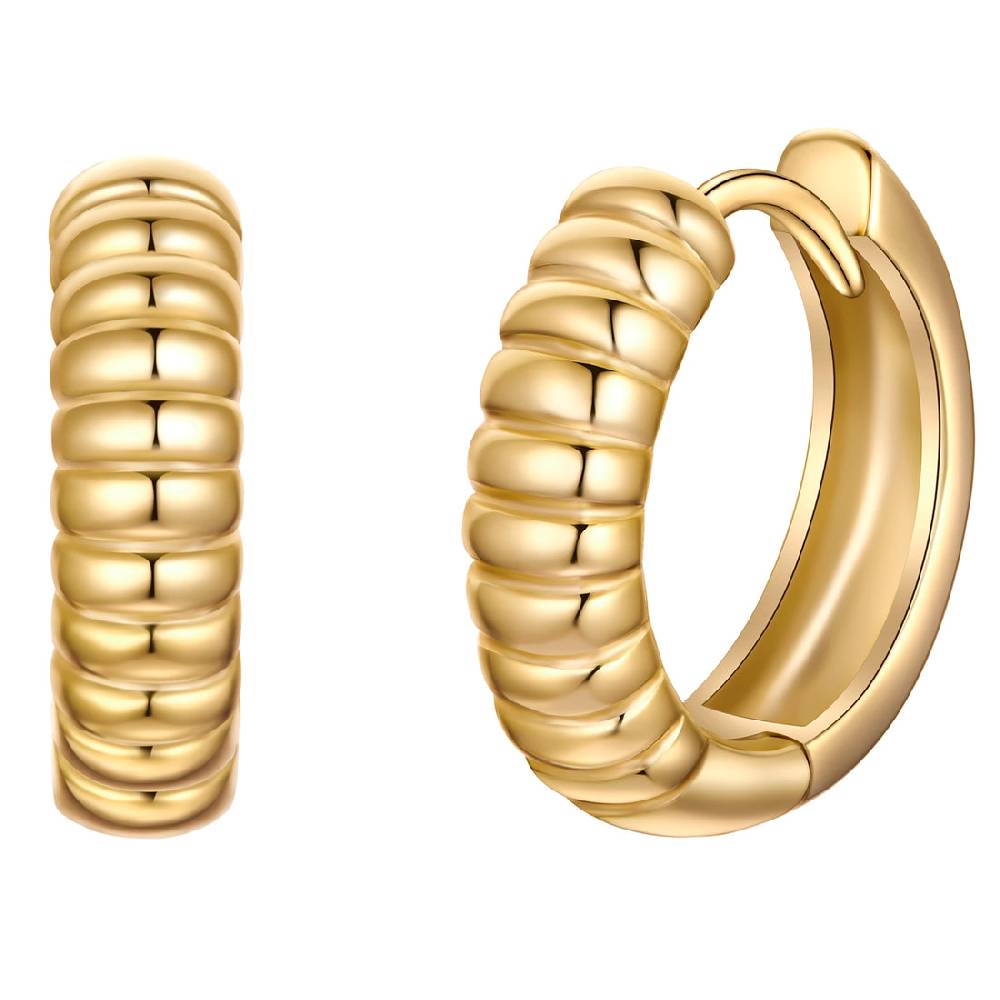 Rafaela Donata Creolen Sterling Silber gelbgold