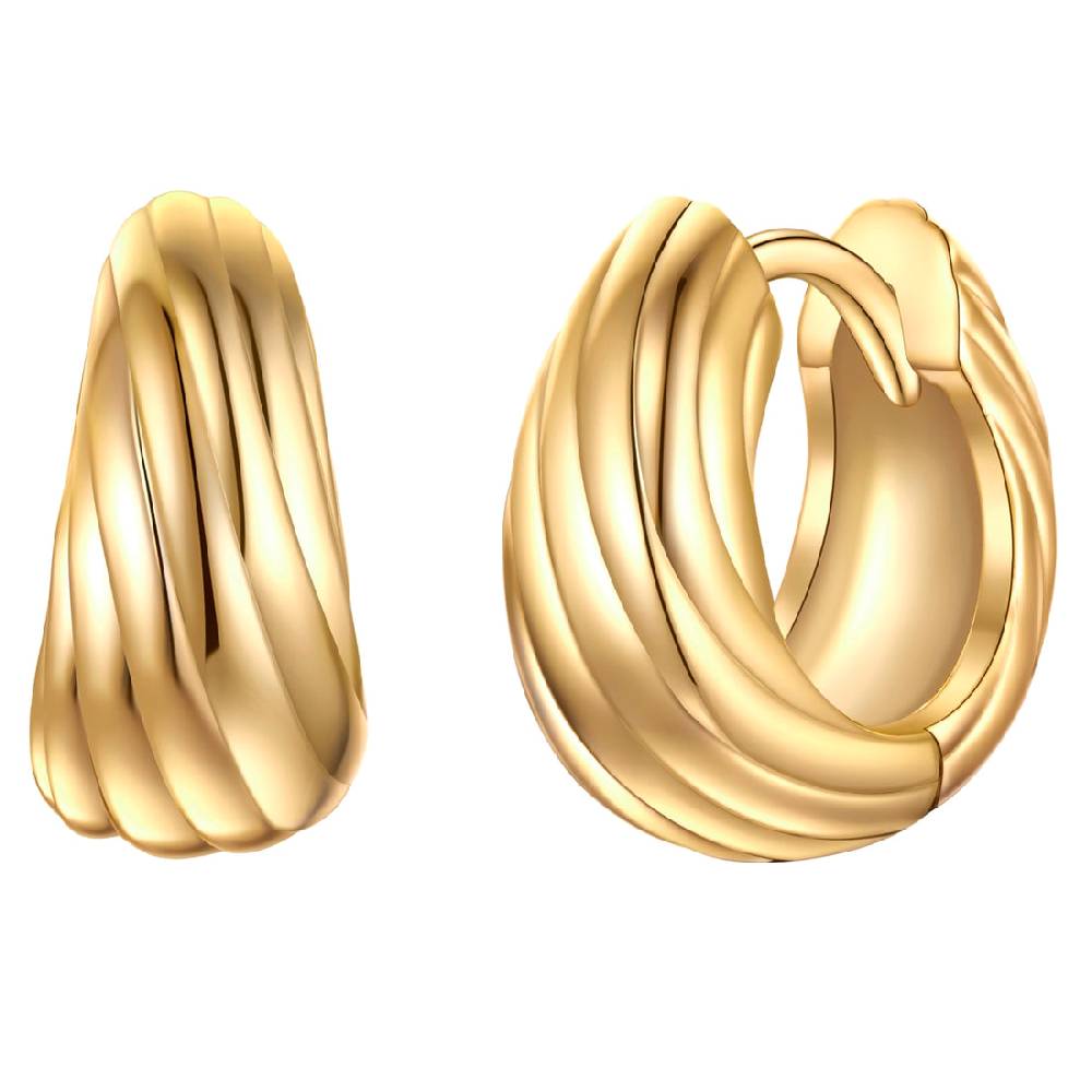 Rafaela Donata Creolen Sterling Silber gelbgold