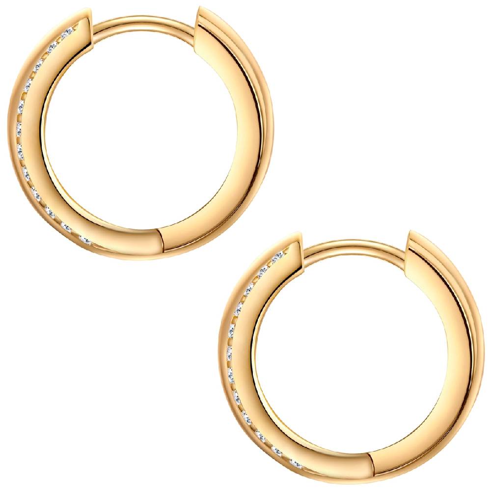 Rafaela Donata Creolen Sterling Silber Gelbgold