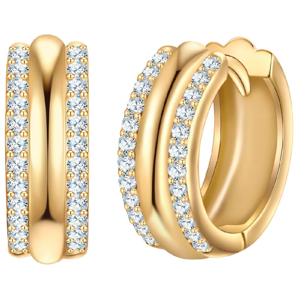 Rafaela Donata Creolen Sterling Silber gelbgold Rafaela Donata Creolen Sterling Silber gelbgold