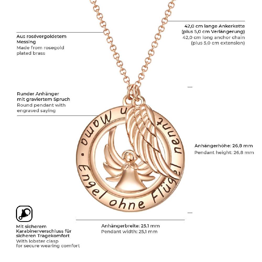 Rafaela Donata Kette Mit Anhänger Rosévergoldet