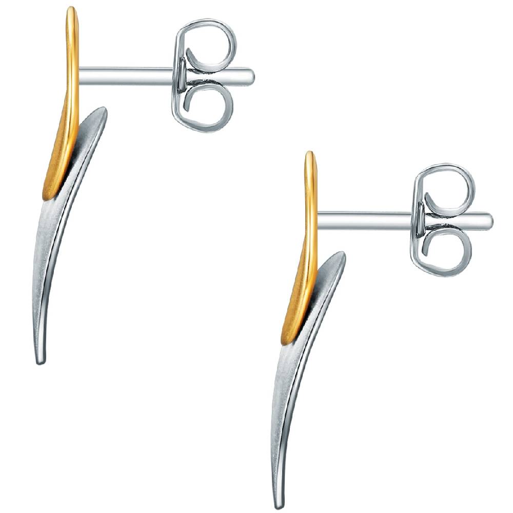 Rafaela Donata Ohrstecker Sterling Silber Bicolor