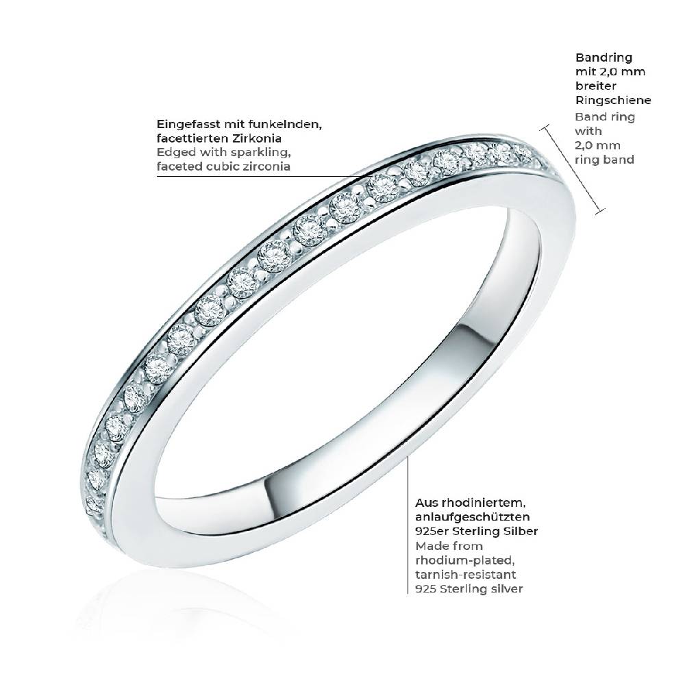 Rafaela Donata Ring Sterling Silber Zirkonia Weiß