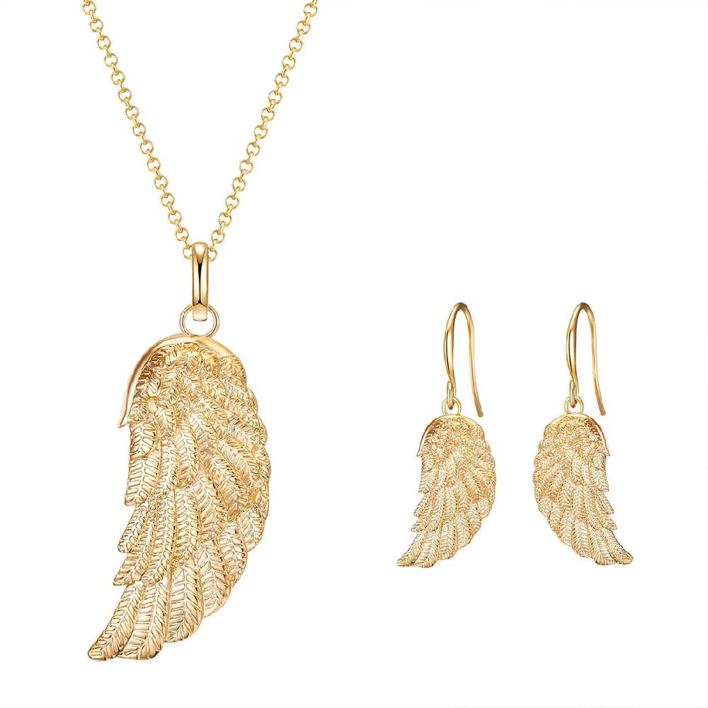 Rafaela Donata Set (Kette+Ohrhänger) gelbgold