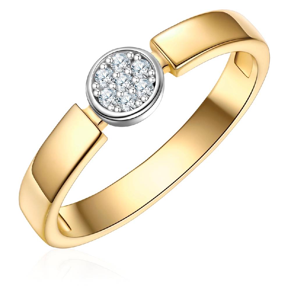 Rafaela Donata Ring Sterling Silber Bicolor Zirkonia Weiß