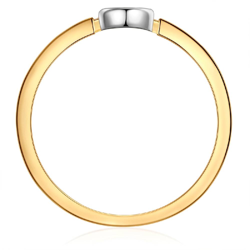 Rafaela Donata Ring Sterling Silber Bicolor Zirkonia Weiß