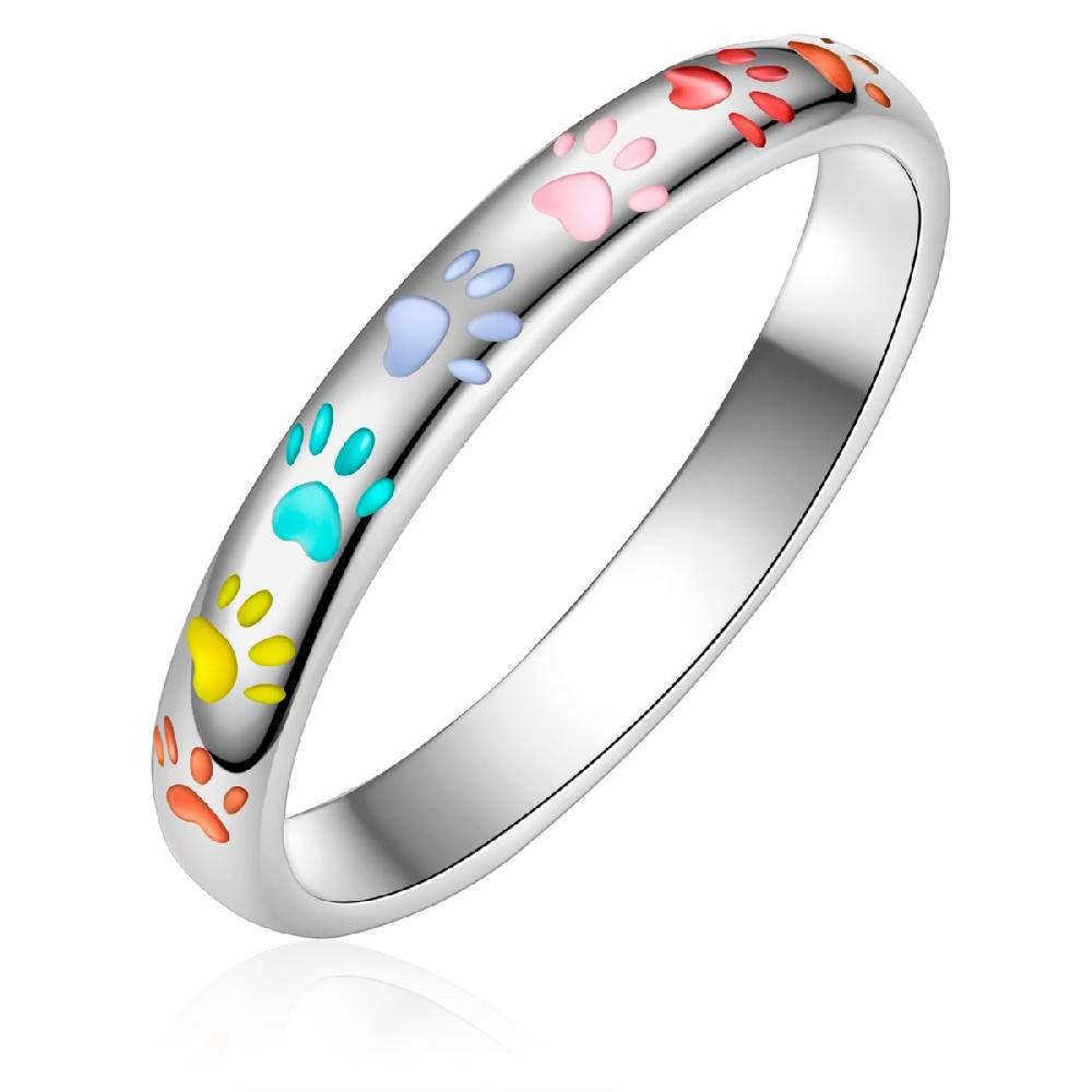 Rafaela Donata Ring Sterling Silber Emaille Multicolor