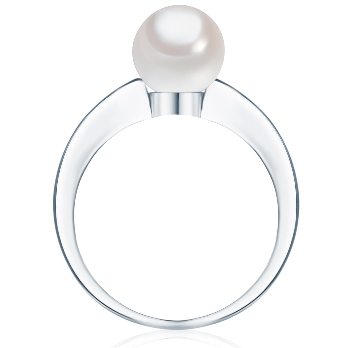 Rafaela Donata Ring Sterling Silber Südsee-Muschelkernperle Weiß Zirkonia Weiß