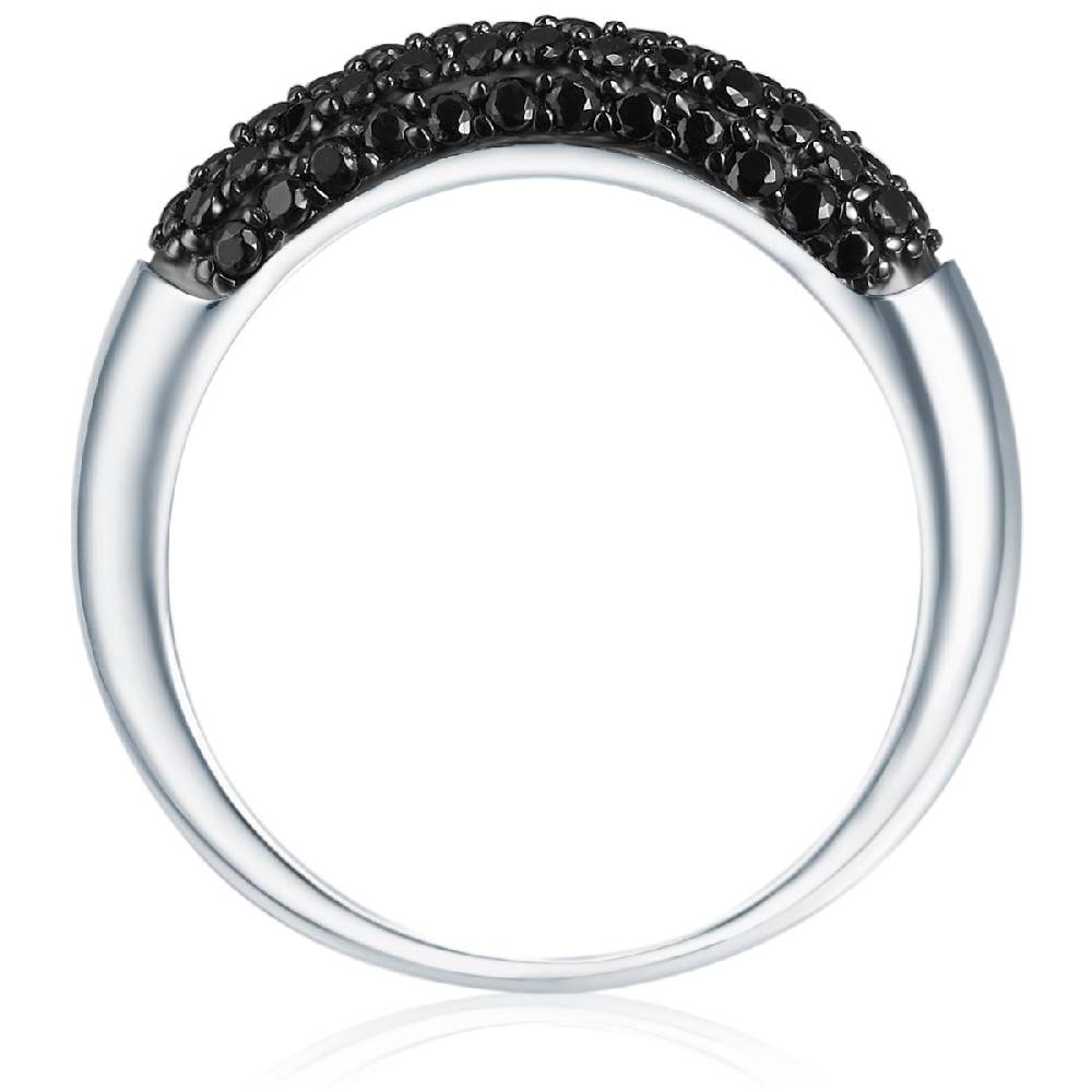 Rafaela Donata Ring Sterling Silber Zirkonia Schwarz