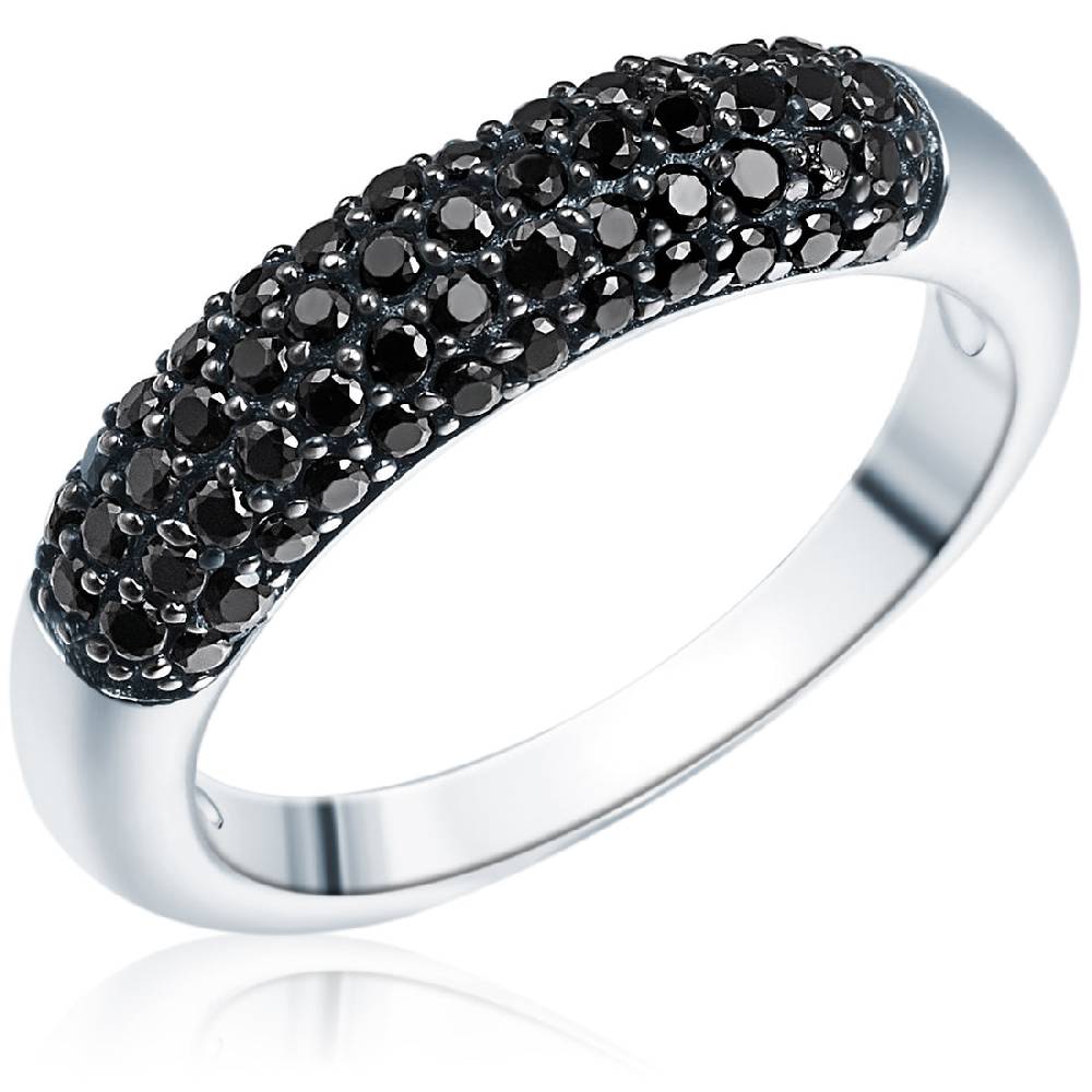 Rafaela Donata Ring Sterling Silber Zirkonia schwarz
