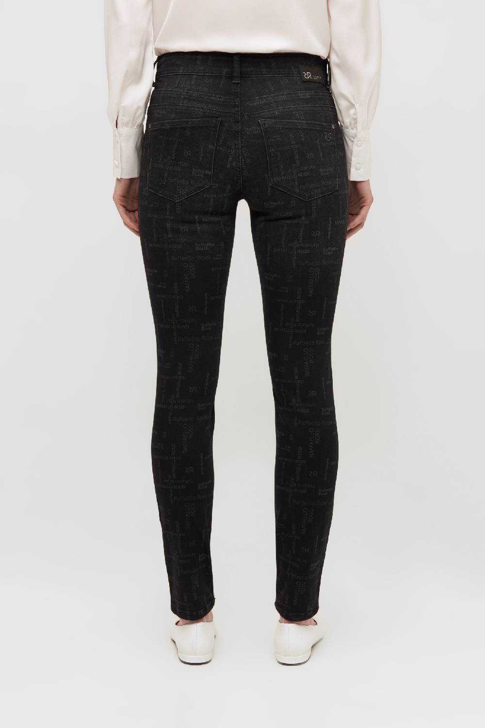 Raffaello Rossi 5-Pocket Skinny Lang Mid Waist Gemustert: AMAL L