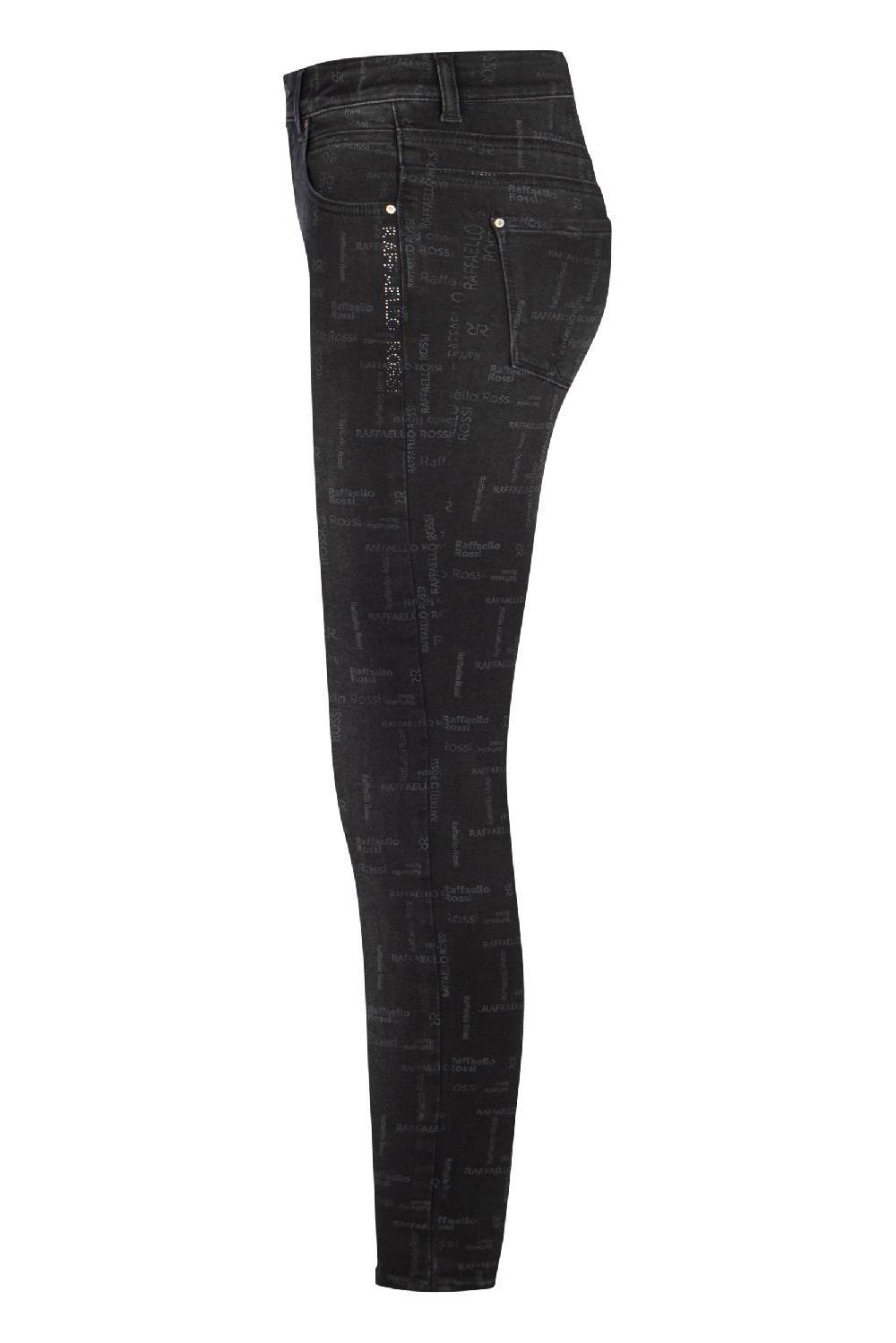 Raffaello Rossi 5-Pocket Skinny Lang Mid Waist Gemustert: AMAL L