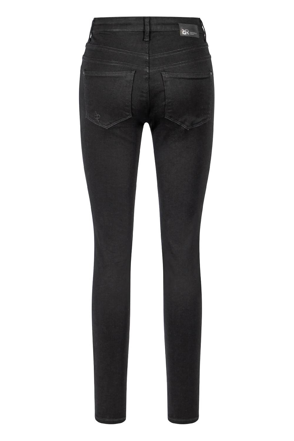 Raffaello Rossi 5-Pocket Skinny Lang Mid Waist Schwarz: AMAL
