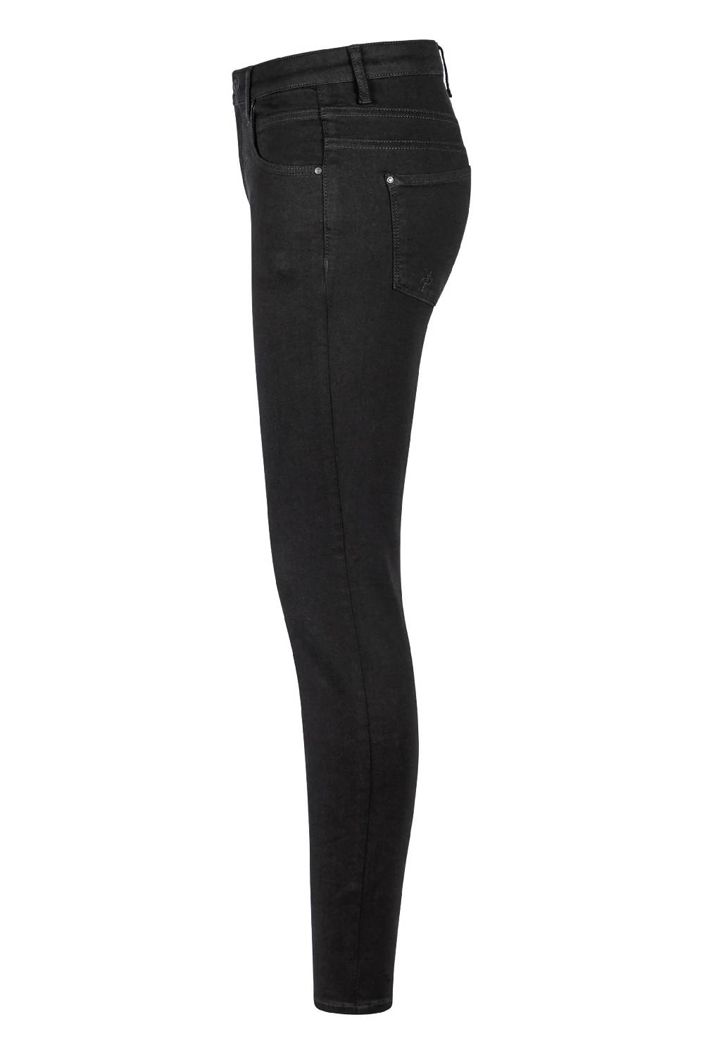 Raffaello Rossi 5-Pocket Skinny Lang Mid Waist Schwarz: AMAL