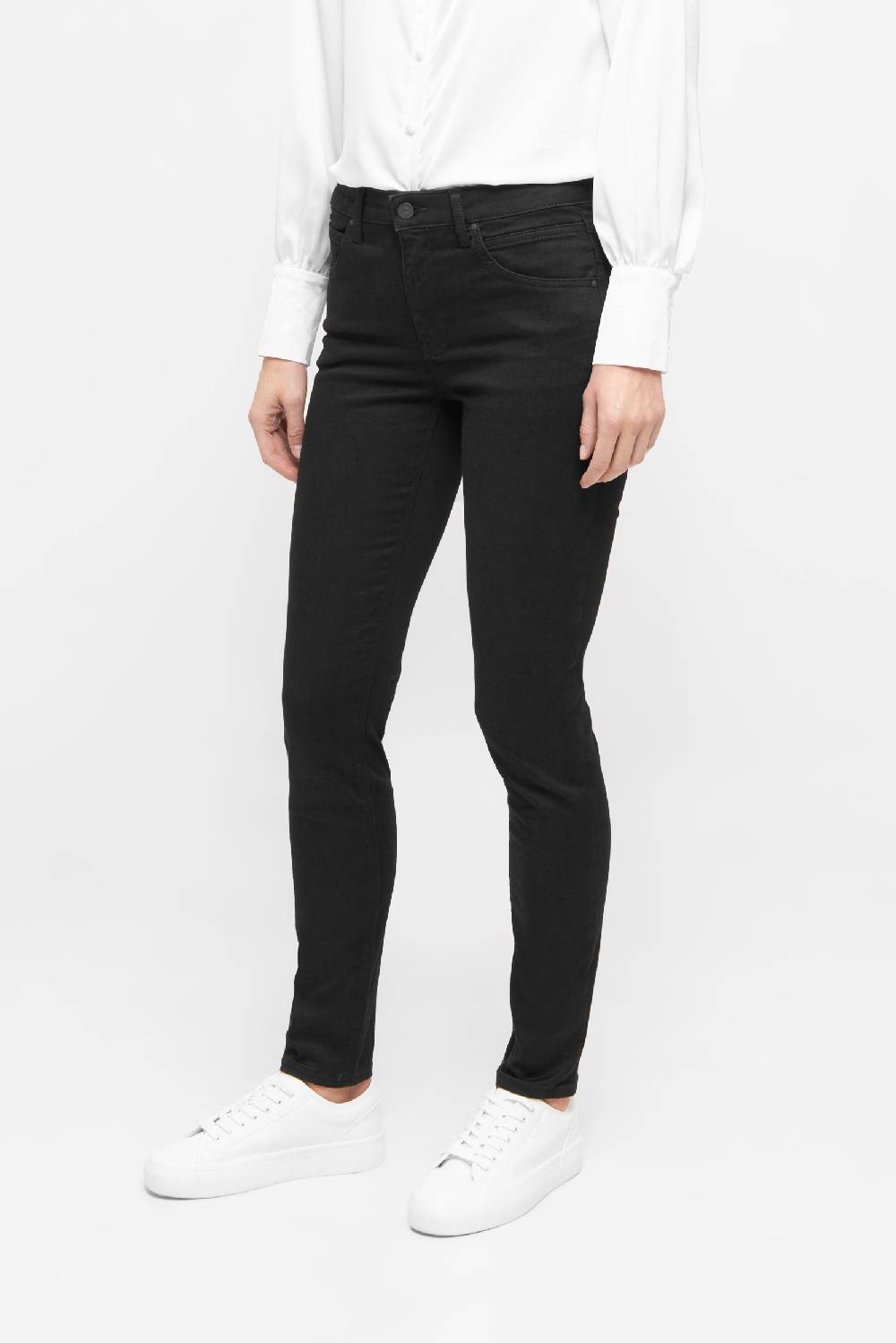 Raffaello Rossi 5-Pocket Skinny lang Mid Waist schwarz: AMAL