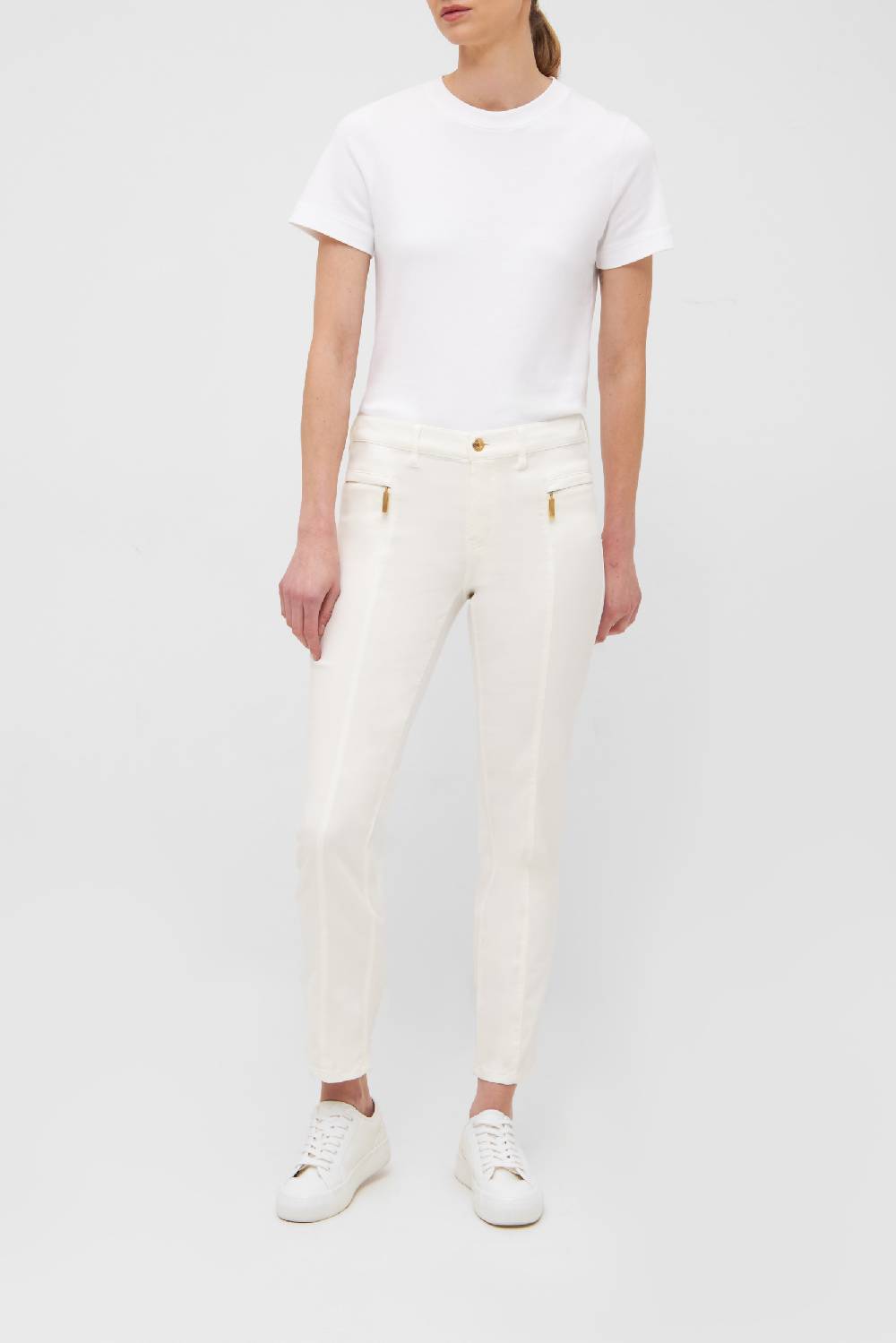 Raffaello Rossi 5-Pocket Slim Lang Mid Waist Schwarz: SUSANA