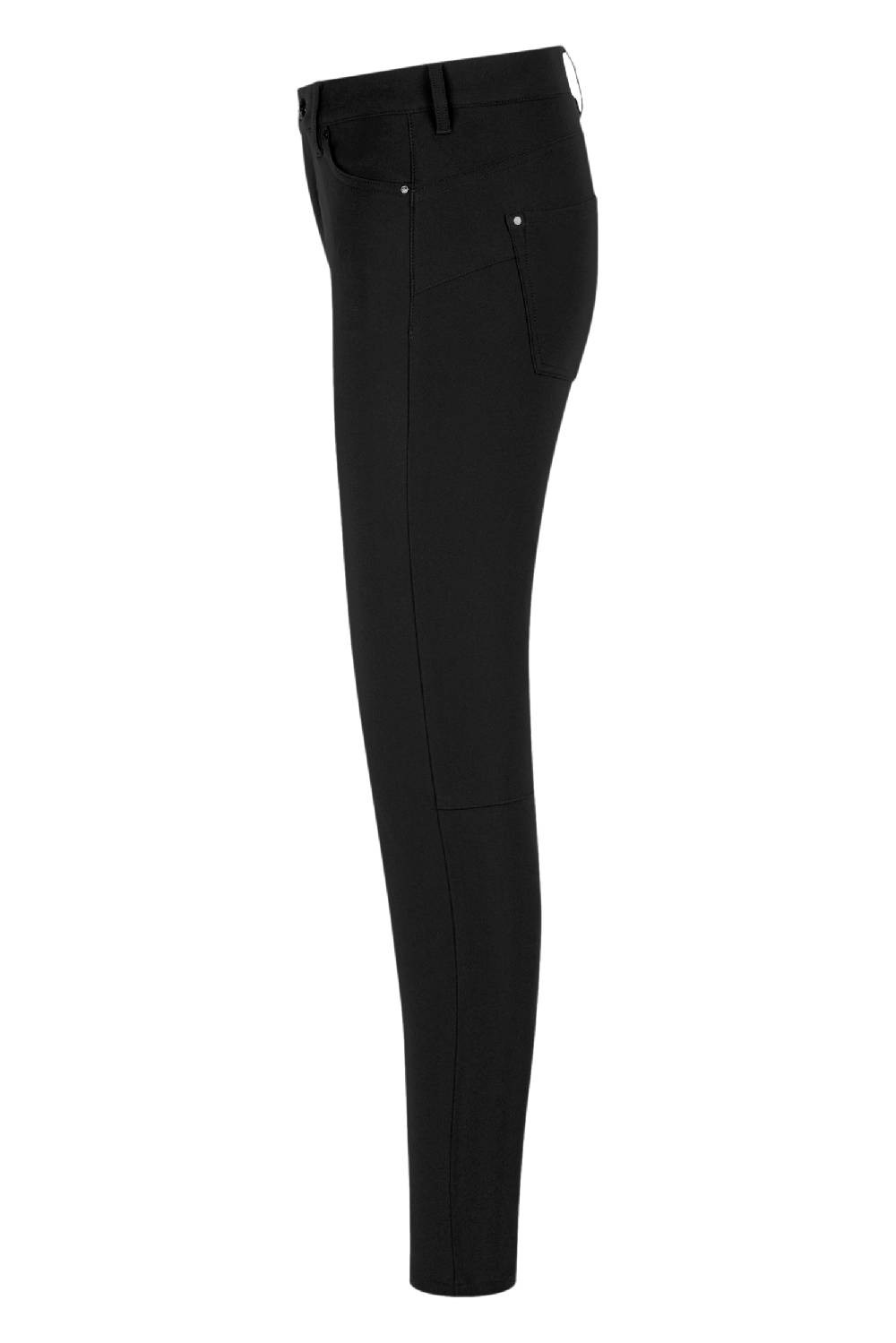 Raffaello Rossi 5-Pocket Slim Lang Mid Waist Schwarz: SUZY