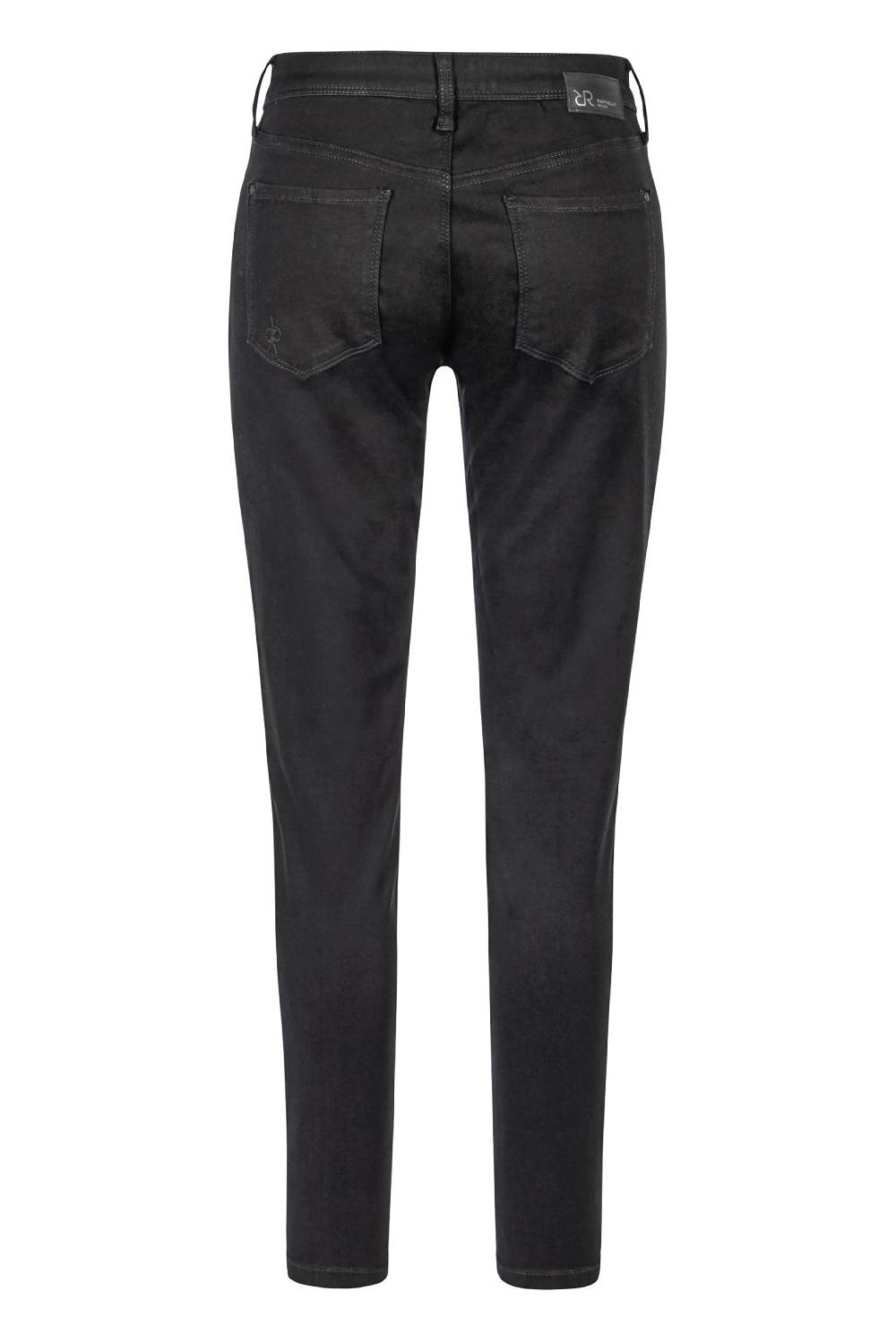Raffaello Rossi 5-Pocket Slim Lang Mid Waist Schwarz: VIC