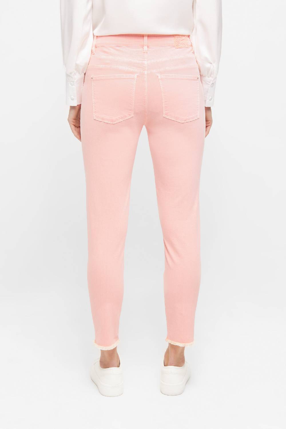 Raffaello Rossi 5-Pocket Slim Verkürzt -7/8 Mid Waist Rot: AMAL 7/8