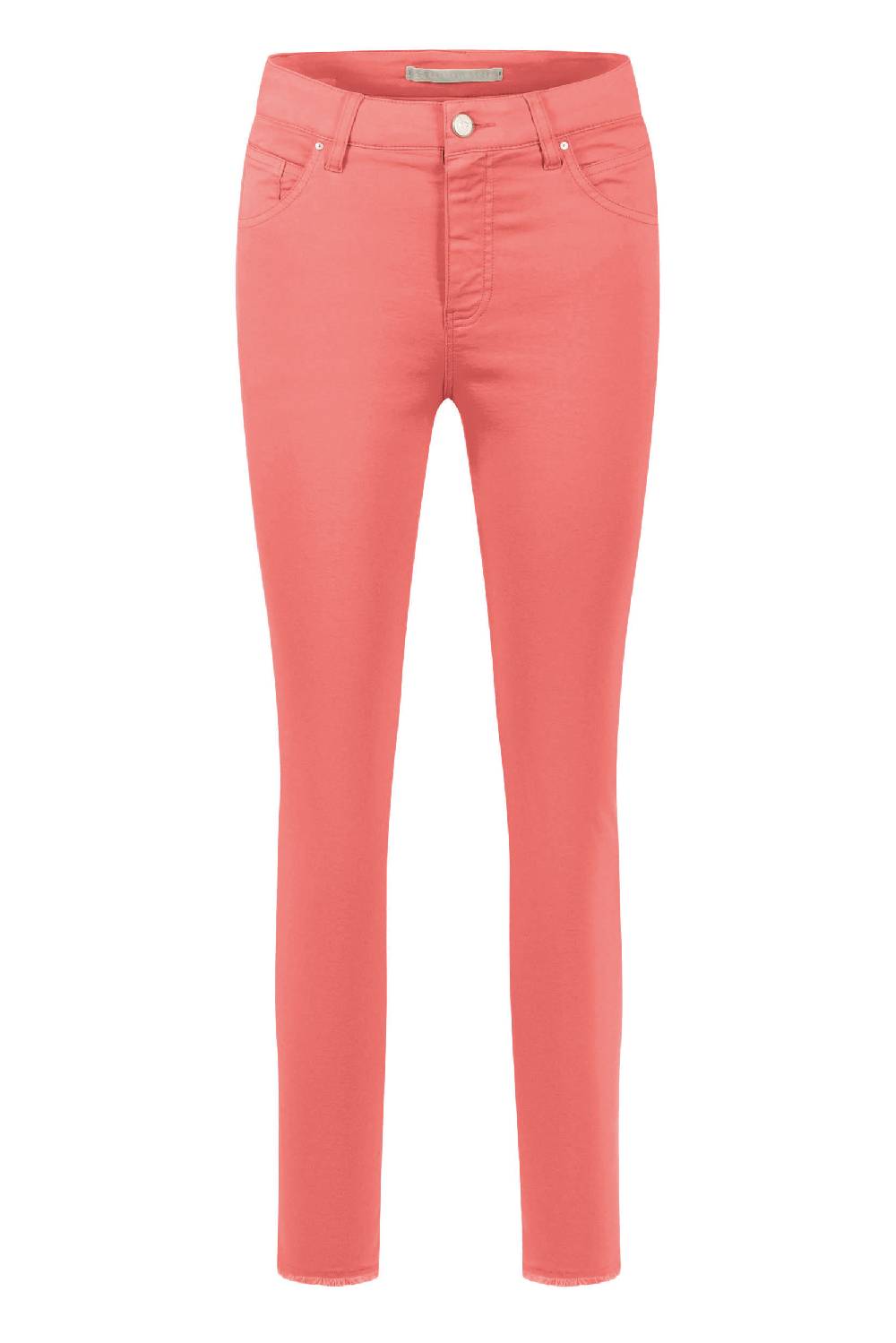 Raffaello Rossi 5-Pocket Slim verkürzt -7/8 Mid Waist rot: AMAL 7/8