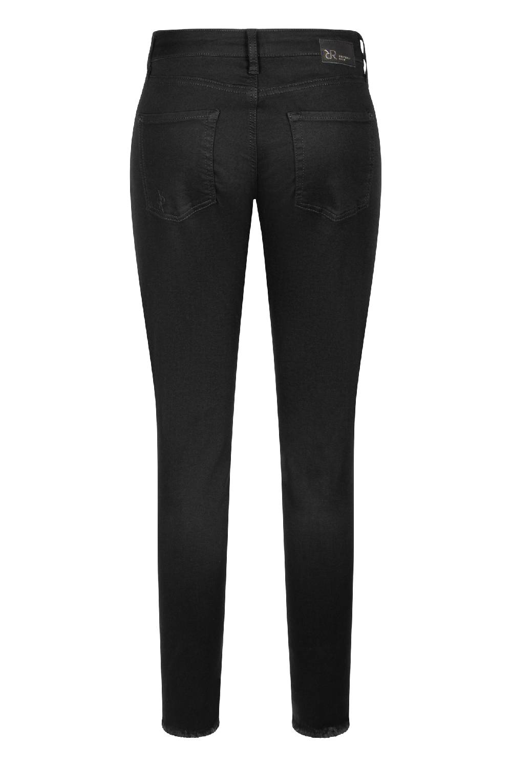 Raffaello Rossi 5-Pocket Slim Verkürzt -7/8 Mid Waist Schwarz: JANE