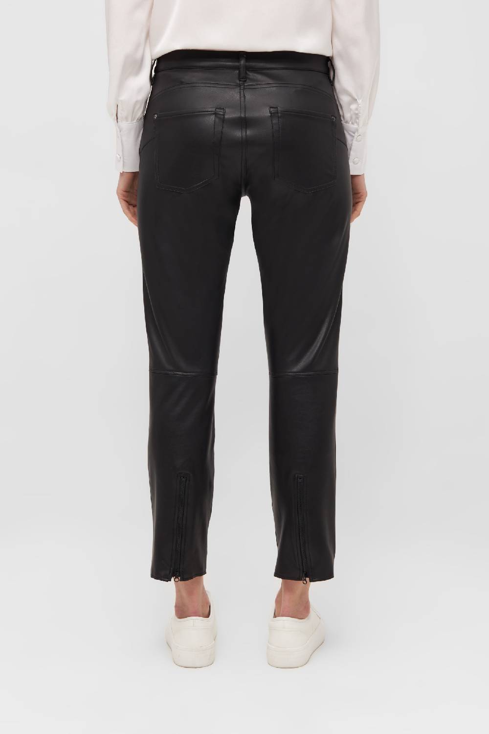 Raffaello Rossi 5-Pocket Slim Verkürzt -7/8 Mid Waist Schwarz: KASIA 7/8