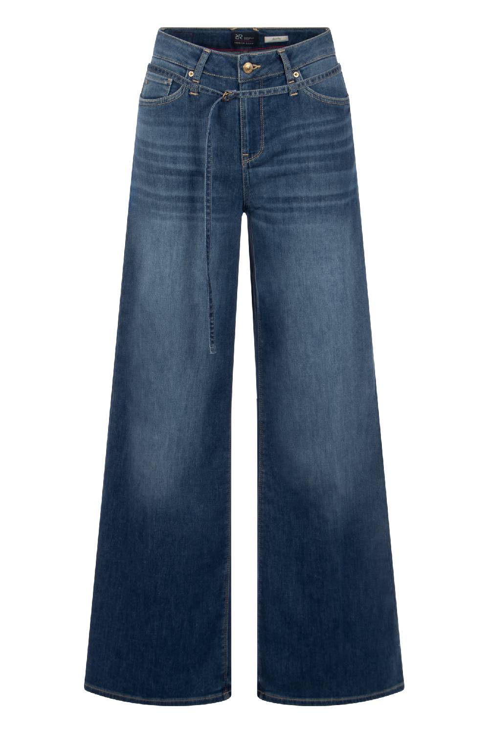 Raffaello Rossi 5-Pocket Wide Leg Lang High Waist Blau: SVENTY B