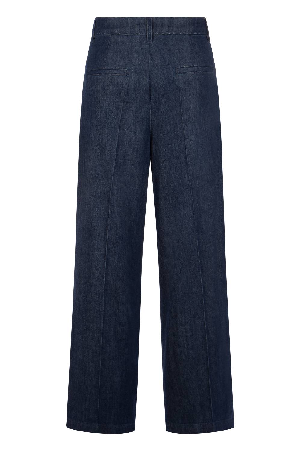 Raffaello Rossi 5-Pocket Wide Leg Lang High Waist Blau: TARA