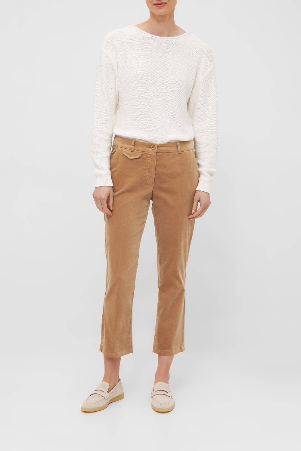 Raffaello Rossi Bootcut Slim Verkürzt -7/8 Mid Waist Schwarz: DORAIN 7/8