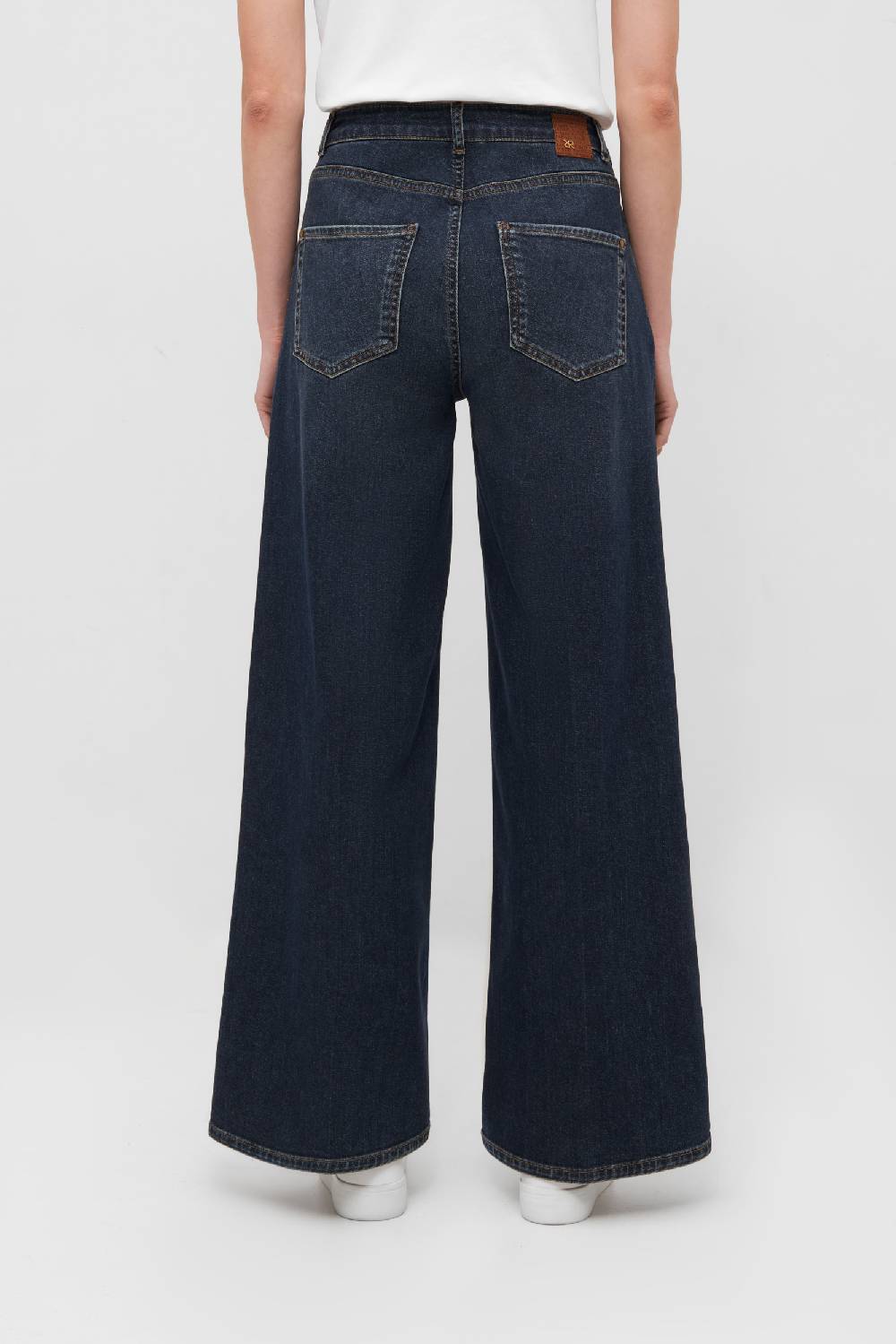 Raffaello Rossi Bootcut Wide Leg Lang High Waist Blau: SVENTY