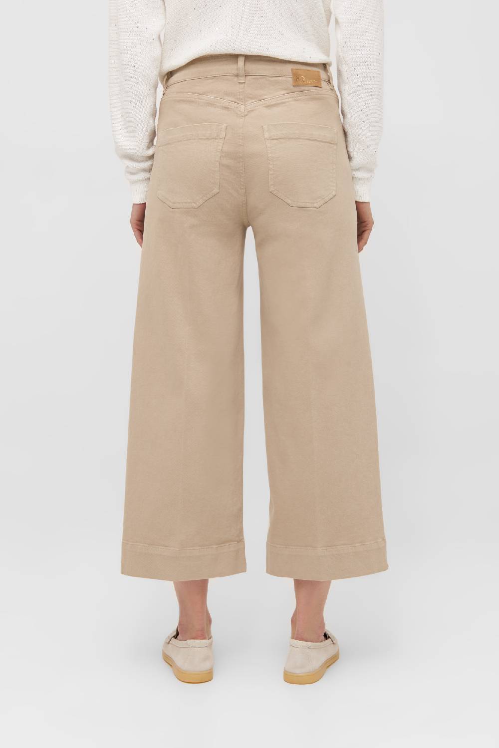 Raffaello Rossi Bootcut Wide Leg Verkürzt -7/8 High Waist Beige: MIRU 6/8