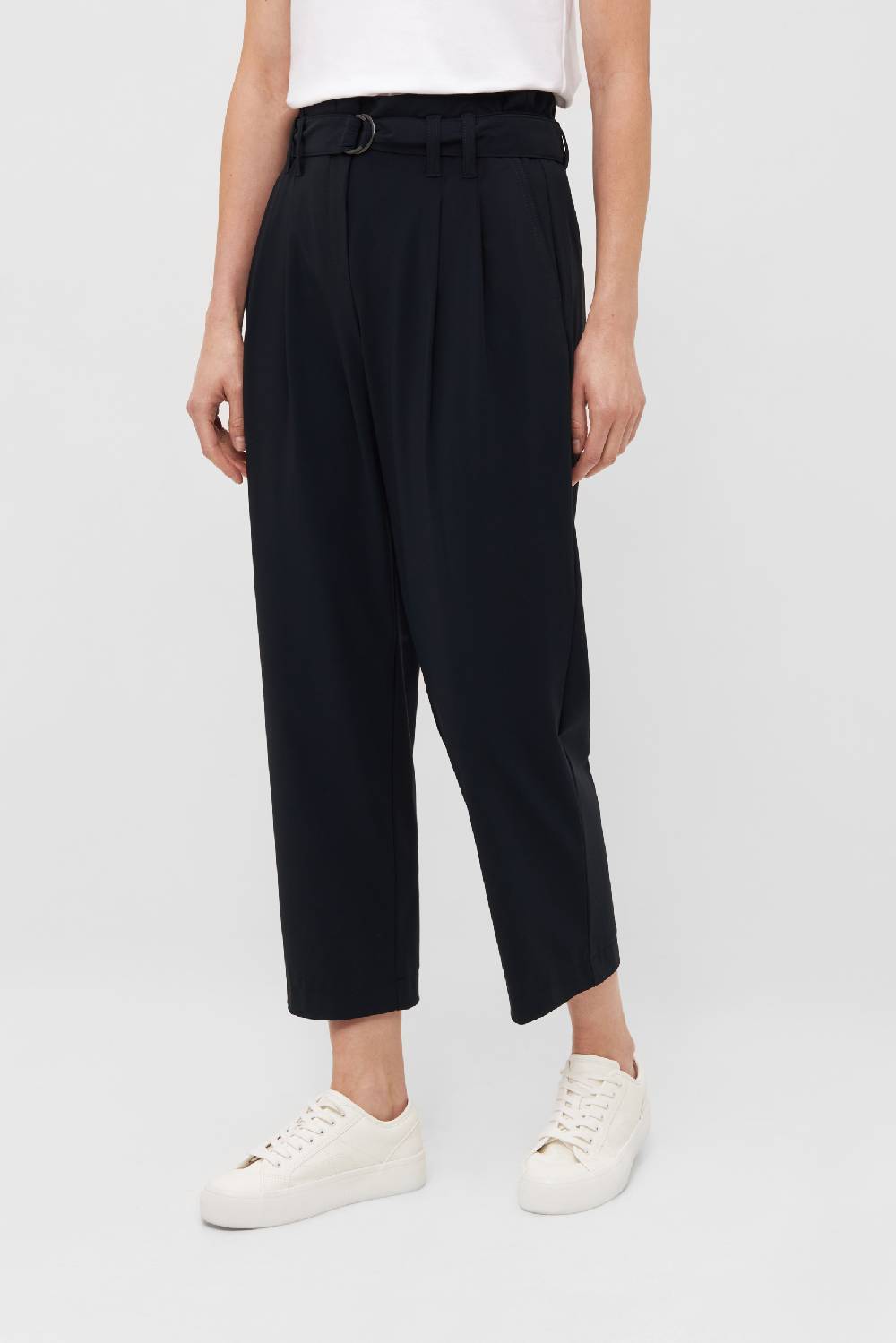 Raffaello Rossi Bundfaltenhose Relaxed verkürzt -7/8 Mid Waist blau: NICOLE 7/8