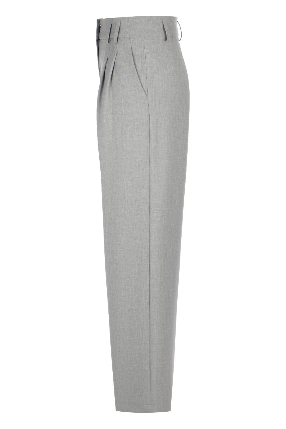 Raffaello Rossi Bundfaltenhose Wide Leg Lang High Waist Grau: MAYLA