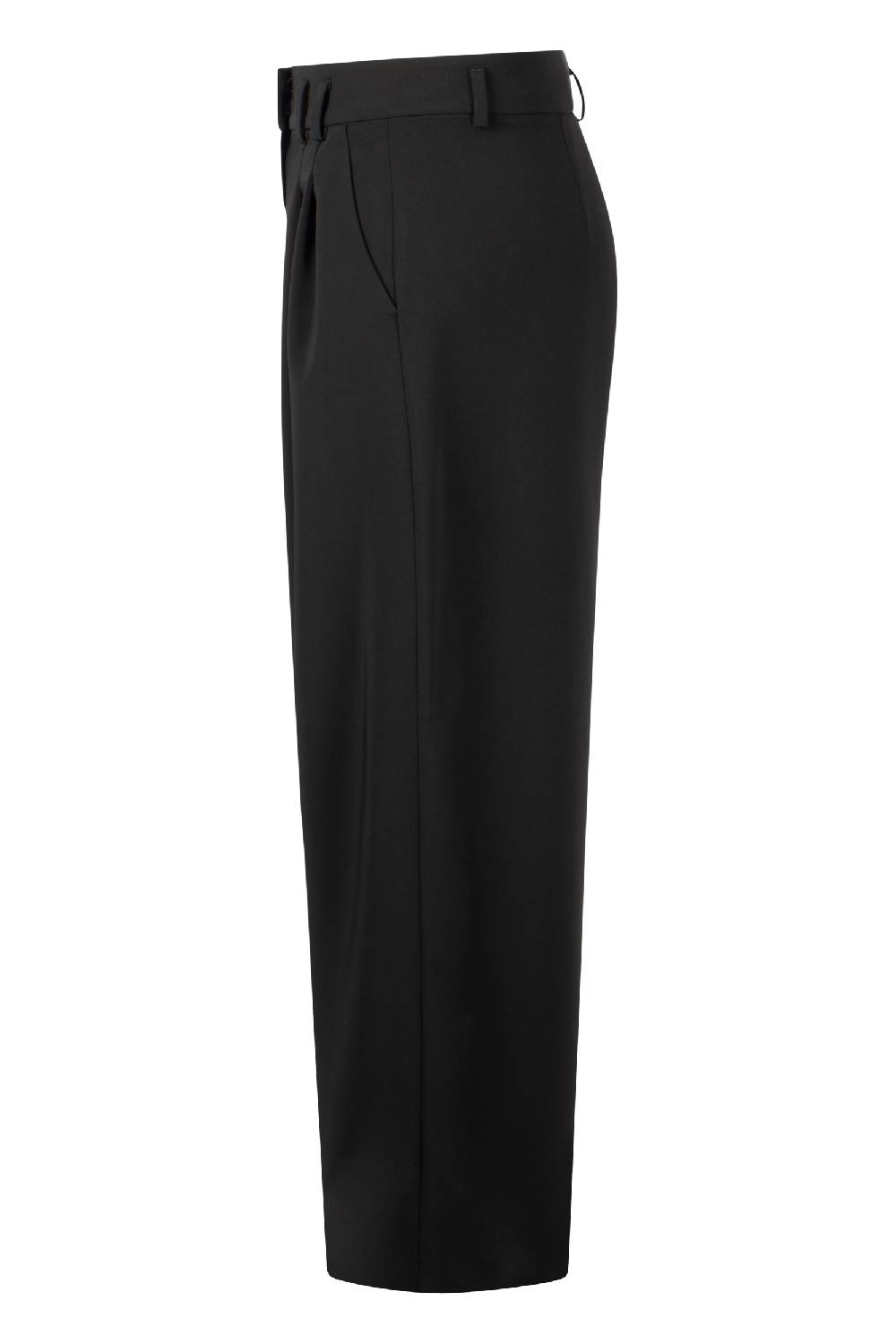 Raffaello Rossi Bundfaltenhose Wide Leg Lang High Waist Schwarz: MAYLA
