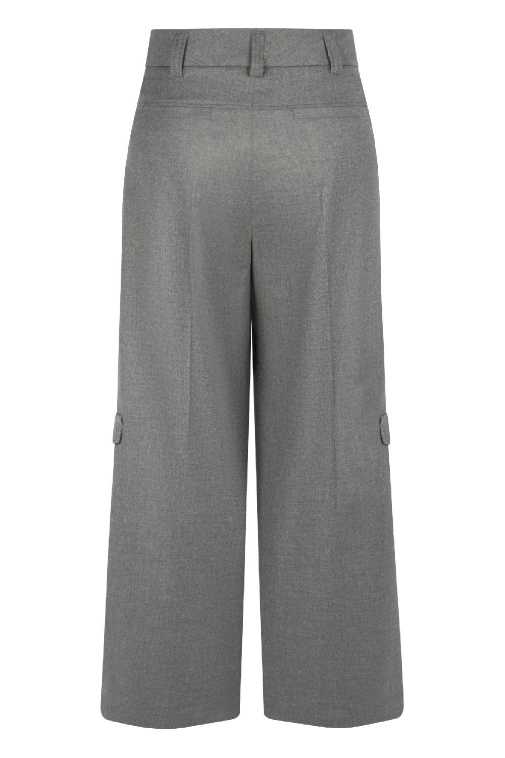 Raffaello Rossi Cargo Wide Leg Lang High Waist Grau: JASCHA