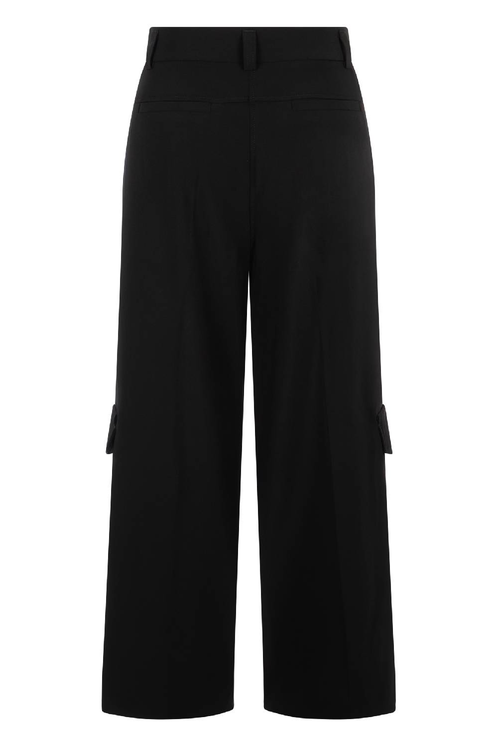 Raffaello Rossi Cargo Wide Leg Verkürzt -7/8 High Waist Schwarz: JASCHA