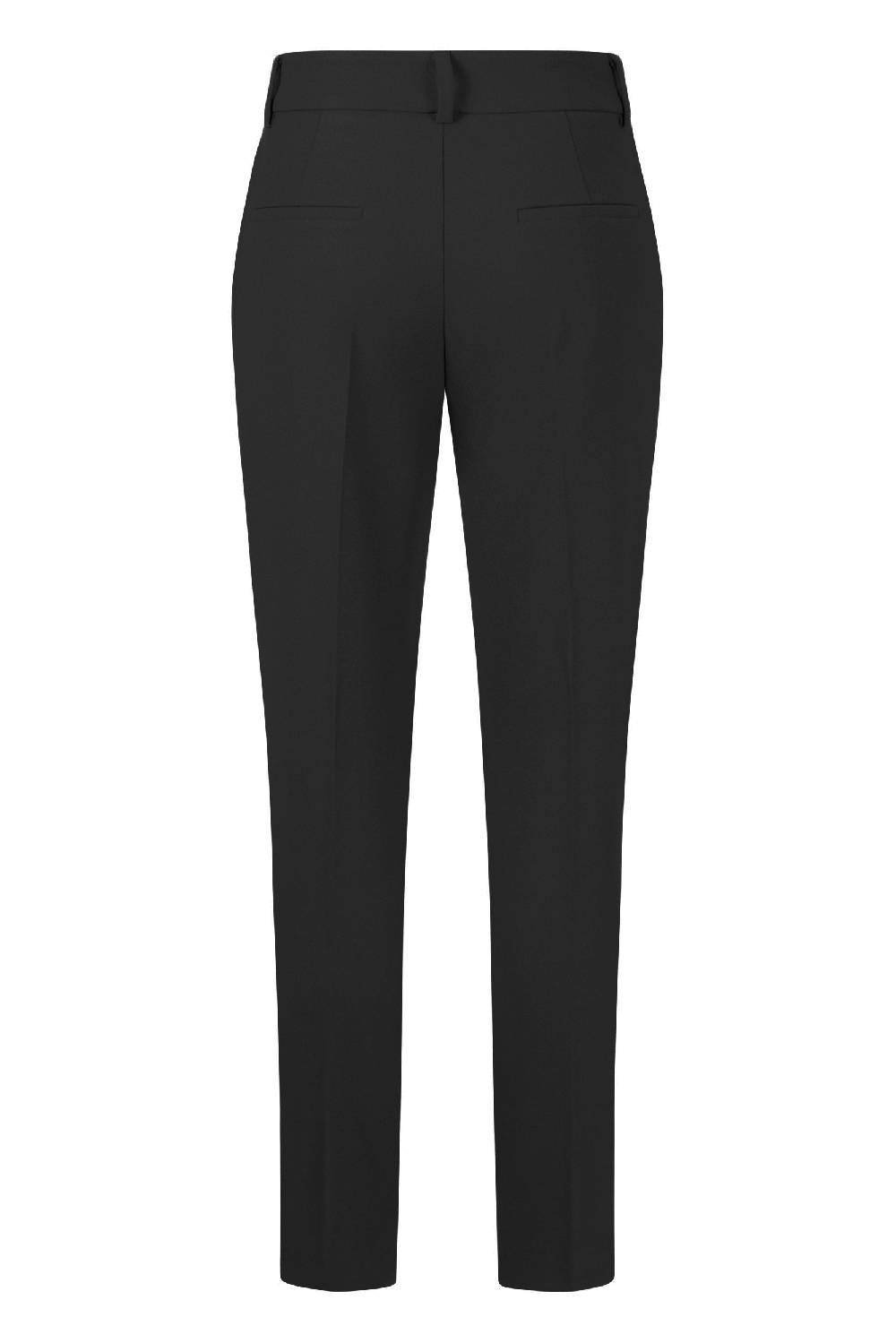 Raffaello Rossi Chino Straight Lang Mid Waist Schwarz: DORA O