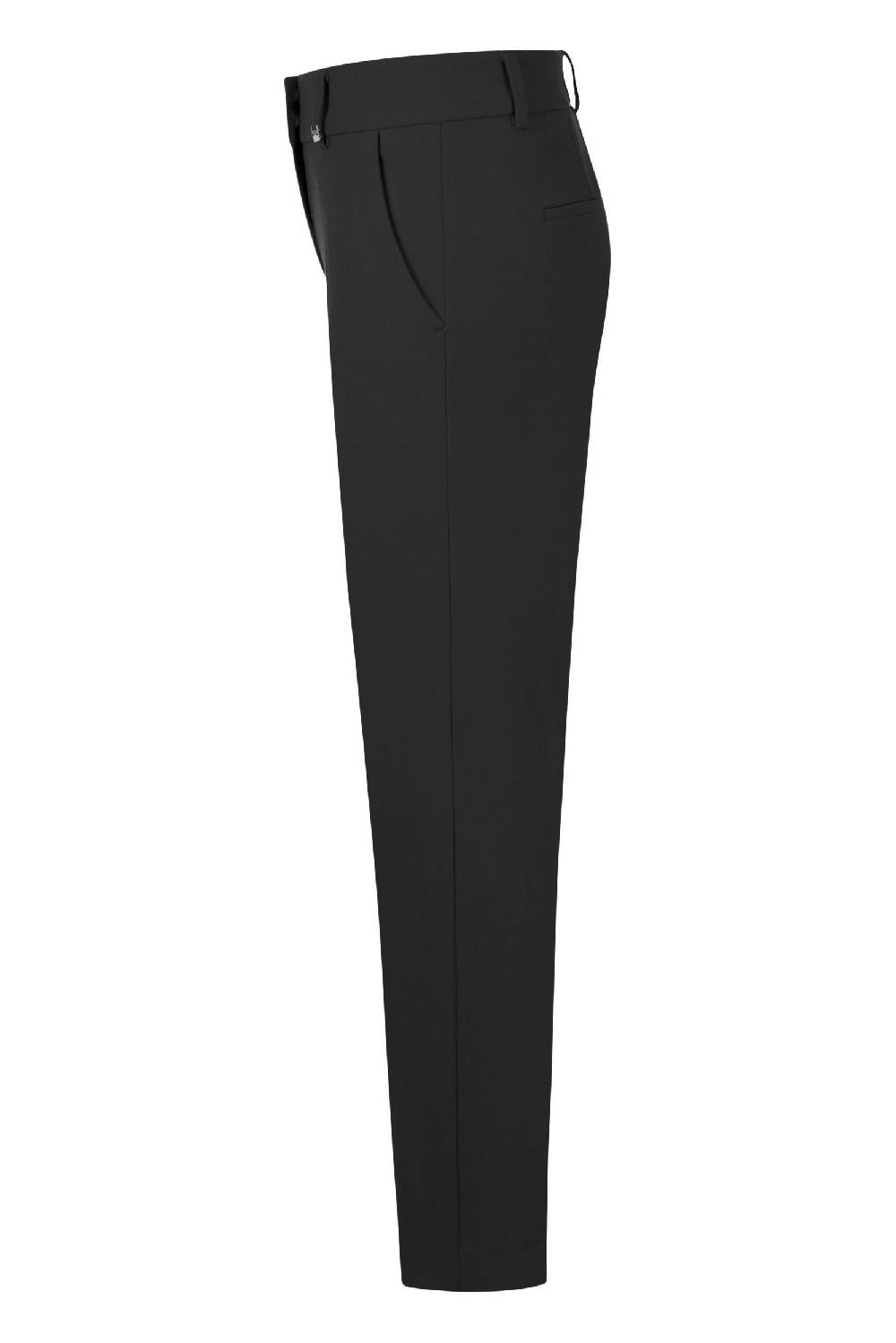 Raffaello Rossi Chino Straight Lang Mid Waist Schwarz: DORA O