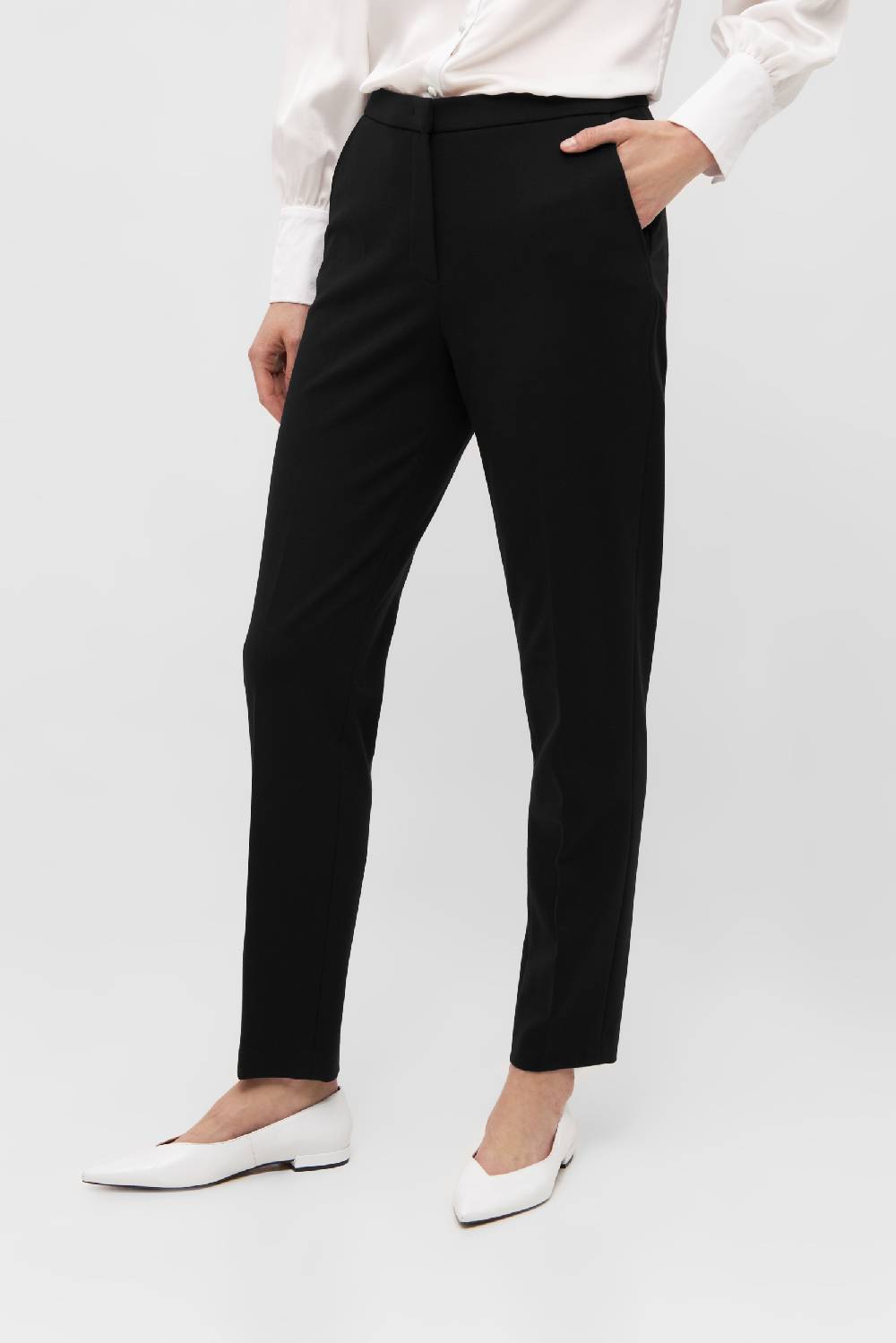 Raffaello Rossi Cigarette Slim lang Mid Waist schwarz: DORO