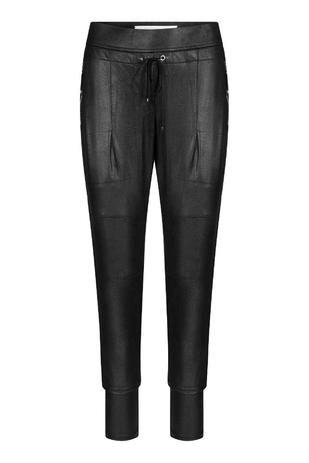 Raffaello Rossi Joggpant Relaxed Lang Mid Waist Schwarz: CANDY